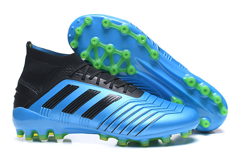 Adidas Predator 19.1 Ag Blue Black Soccer Cleats - F99970