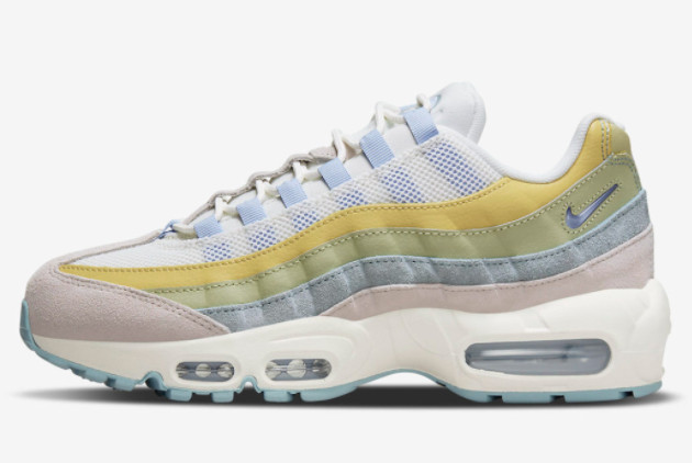 Nike Wmns Air Max 95 Pastel White/Green-Blue DR7867-100 | Trendy Women's Sneakers