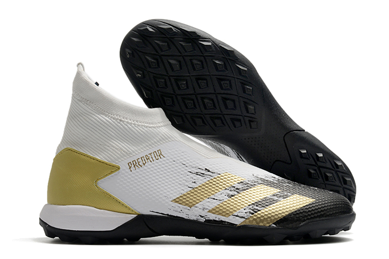 Adidas Predator 20.3 Laceless TF White Gold Black: Perfect Soccer Shoes