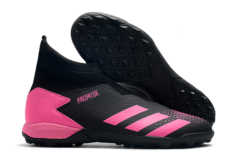 Adidas Predator 20.3 Laceless TF Black Pink - Superior Soccer Performance