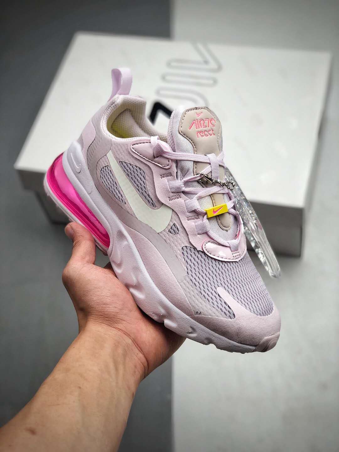 Nike Air Max 270 React Light Violet Digital Pink CZ0374-500 - Latest Release | Limited Edition