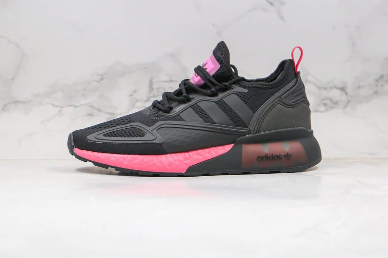 Adidas ZX 2K Boost 'Black Shock Pink' FV8986 - Sleek & Stylish Sneakers
