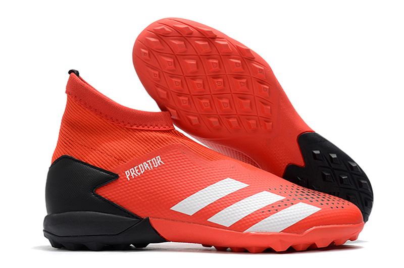 Adidas Predator 20.3 Laceless TF 'Active Red Black' EE9576 - High-performance Football Shoes