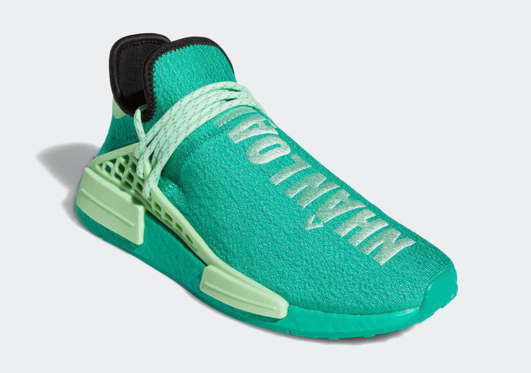 Adidas Pharrell x NMD Human Race 'Core Green' GY0089 - Stylish and Sustainable Fashion at Its Best!