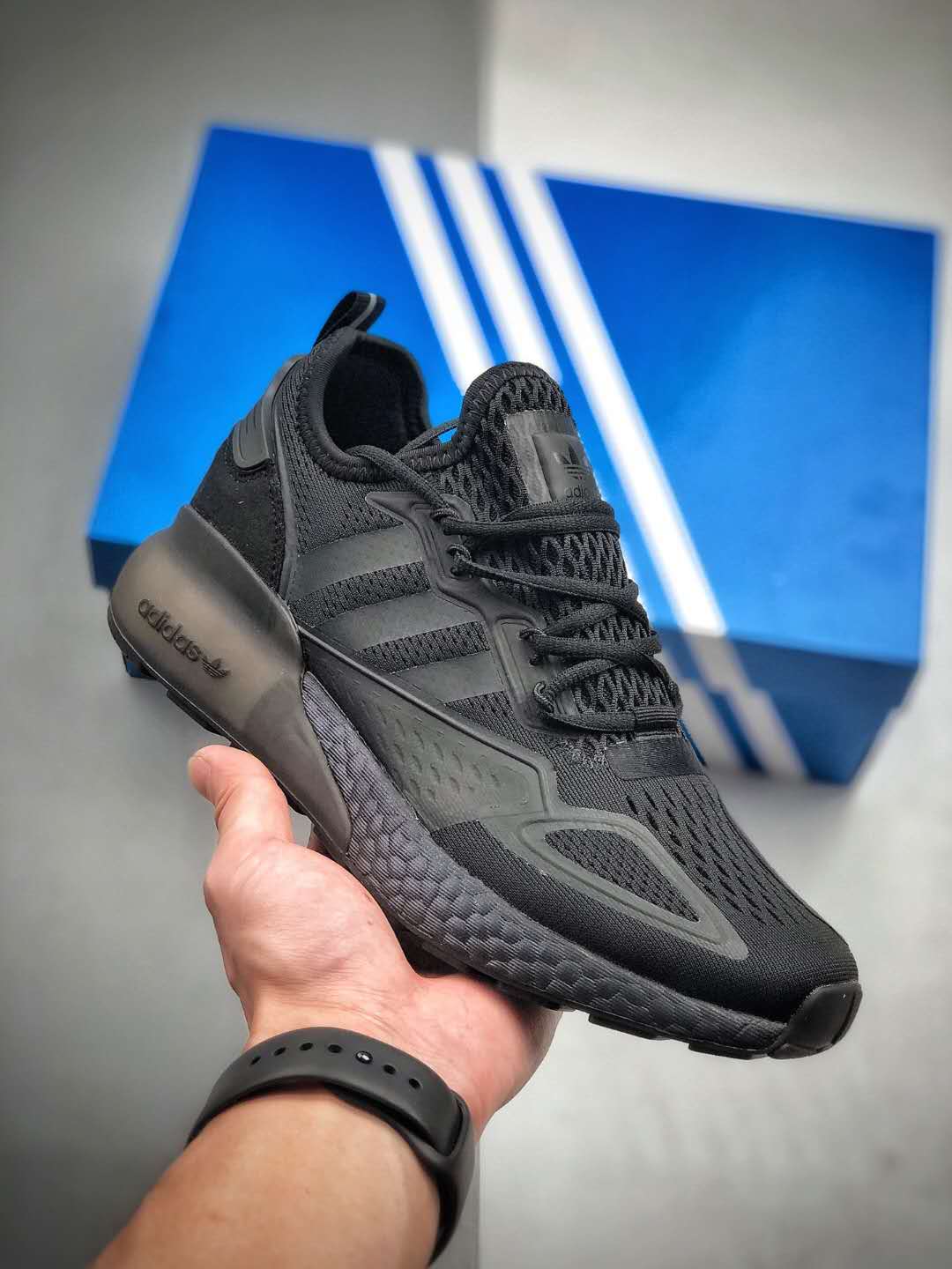 Adidas Originals ZX 2K Boost Triple Black FV7478 - Stylish and Comfortable Trainers for Men