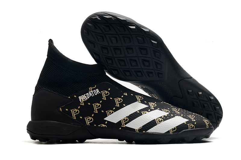 Adidas Predator 20.3 Laceless TF Black Gold White - Superior Football Performance.