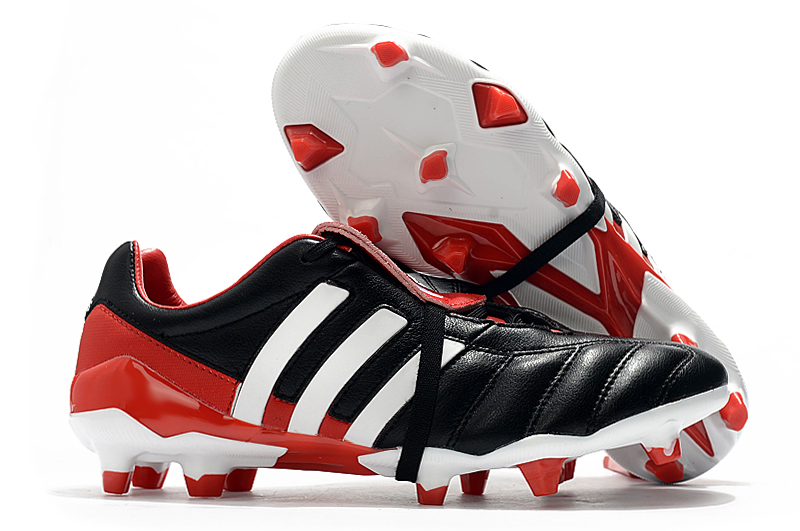 Adidas Predator Mania FG Black White Red - Premium Soccer Cleats