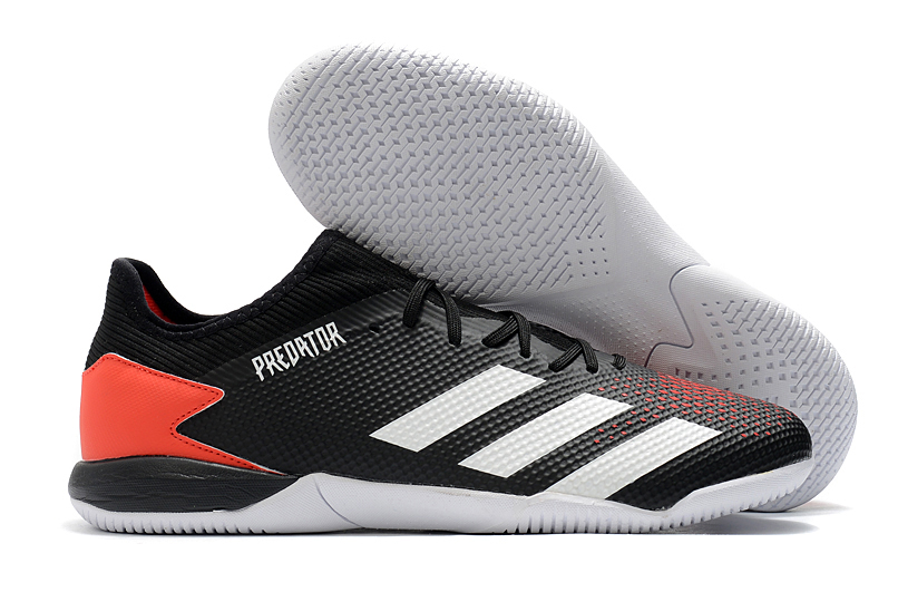 Adidas Predator 20.3 L IC Black Red White - Sleek Indoor Soccer Shoes